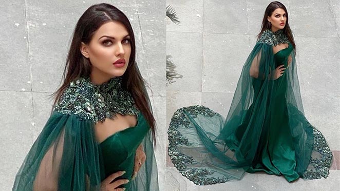 Himanshi Khurana Looks Drop-Dead Gorgeous In Green Gown. Pictures Inside