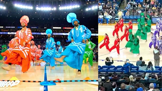 Video Of 48 Dancers Performing Bhangra Dance On NBA Court Of America Going Viral