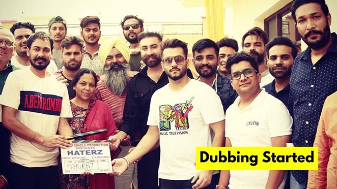 Pukhraj Bhalla Started Dubbing For His Debut Movie Haterz