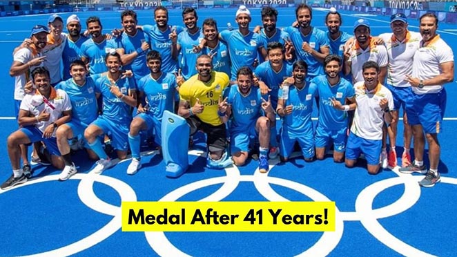 History Made : Indian Men’s Hockey Team Wins Bronze At Tokyo Olympics, The First Ever Olympic Medal After 41 Years