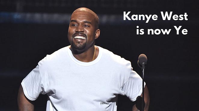 Kanye West Legally Changes His Name To ‘Ye’, Just Before The Release Of His Album ‘Donda’