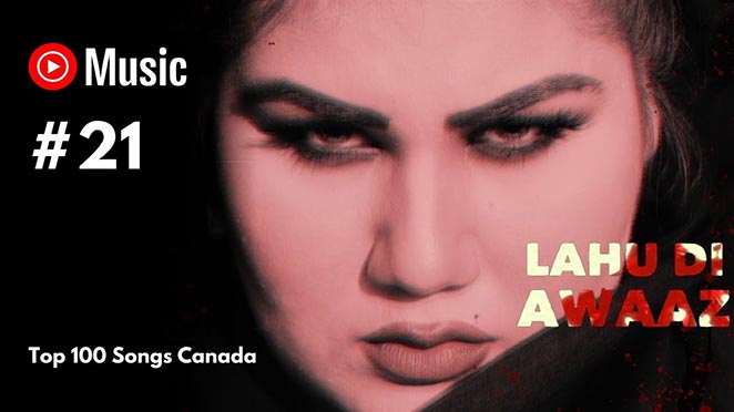 Simiran Kaur Dhadli’s 'Lahu Di Awaaz' Trends In Youtube Top 100 Songs List Of Canada