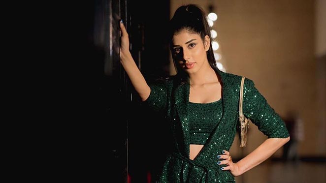 Jasmin Bajwa Teases People With This Shimmering Hot Green Pantsuit Look