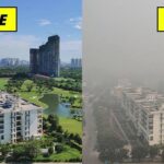 Images of Before And After Effects Of Diwali Show The Air Quality in Delhi NCR