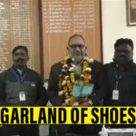 DEO Ludhiana Garlanded Wih Shoes