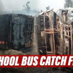 School Bus Carrying 30 Students Catches Fire Due In Batala, One Student Critical