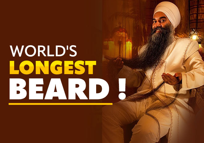 Canada-Based Sarwan Singh Breaks Own Record For World’s Longest Beard! VIDEO