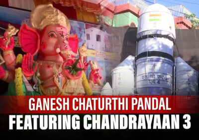 Ganesh Chaturthi Pandal Inspired By ISRO's Chandrayaan 3 Moon Mission In Chennai, Watch Video