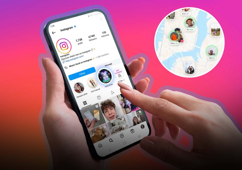 ig इंस्टाग्राम न्यू मैप फीचर समझाया गया