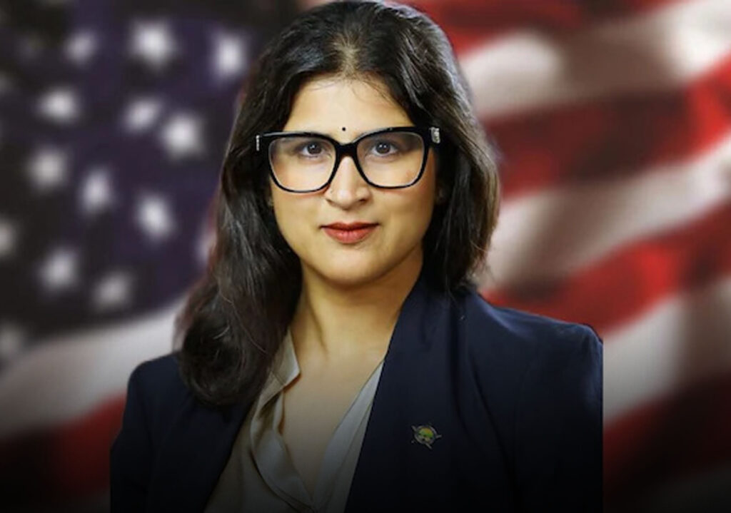 Mathura Sridharan Ohio Solicitor General faces backlash after appointment, photographed at legal conference