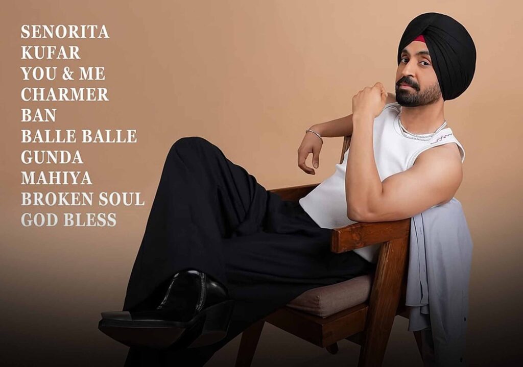 Diljit Dosanjh Aura Album cover photo with release date and tracklist revealed