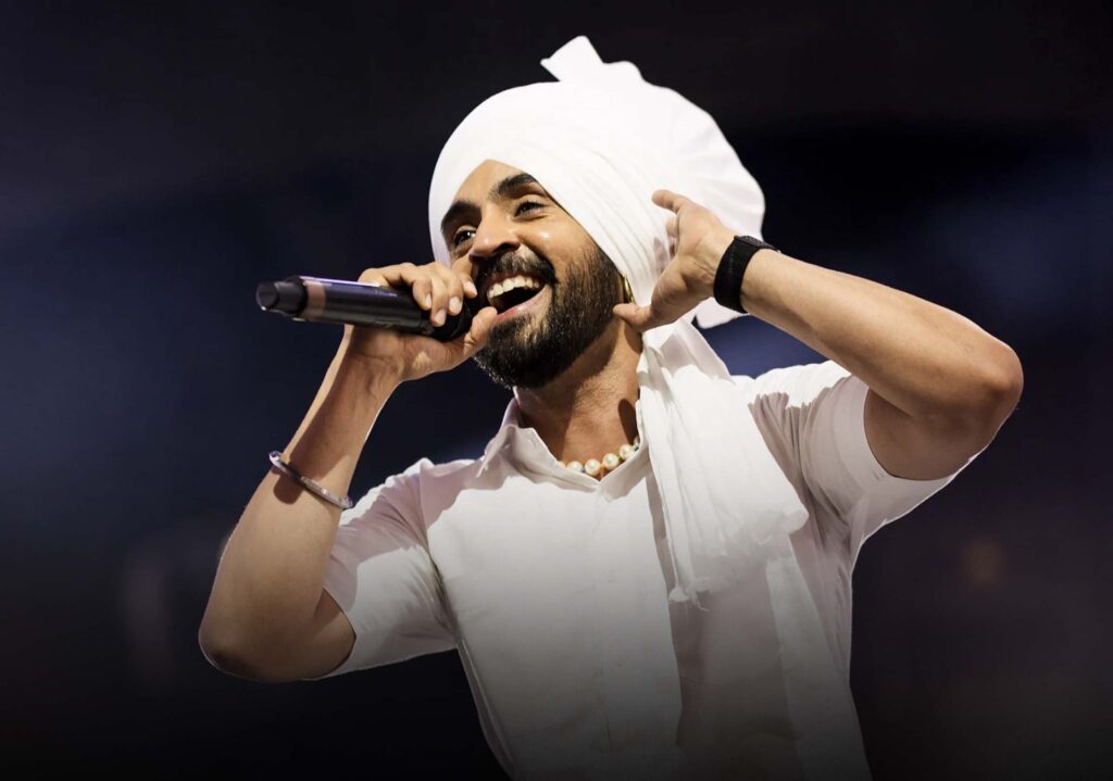 Diljit Dosanjh performing live during his sold-out Australia tour in Sydney