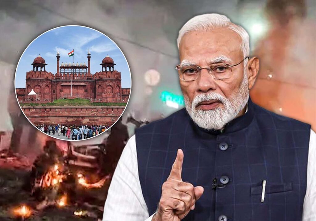 PM Modi speaking in Bhutan after Red Fort Blast statement
