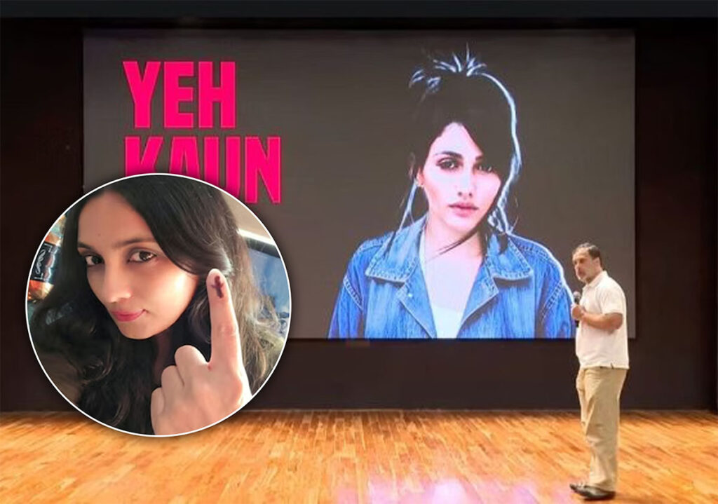 Indian woman vote fraud controversy viral X posts double voting claims