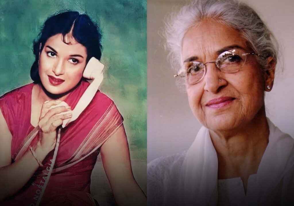 Kamini Kaushal smiling during her later years in Bollywood