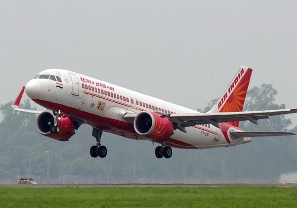 Air India flight to New York parked after engine damage
Ground staff inspect Air India flight to New York engine