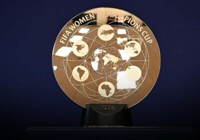 FIFA Women’s Champions Cup prize money trophy presentation at Arsenal stadium