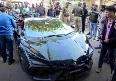 Kanpur police arrest Shivam Mishra after Lamborghini crash on city road