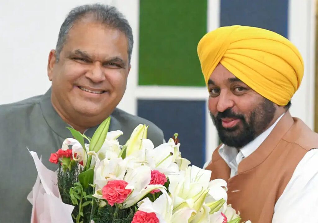 ED raid Jalandhar businessman house with police outside
