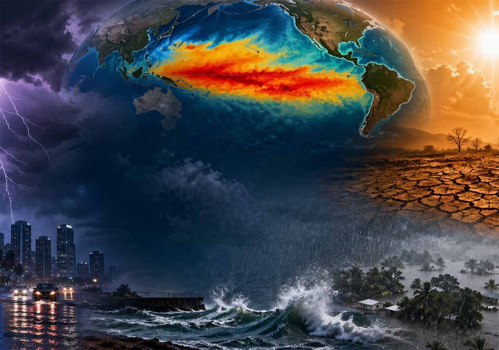 What is El Nino impact India weather on monsoon and heat
