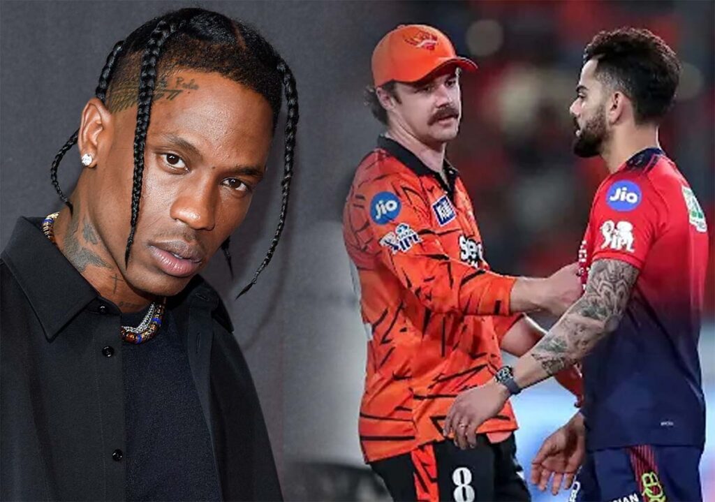 Virat Kohli and Travis Head during heated IPL 2026 on-field exchange